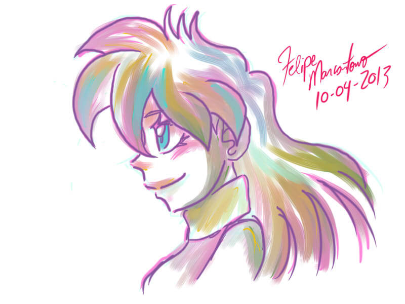 felipeyuski:  Renata Oliveira random doodle. Was playing with SAI 