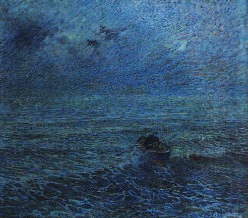 Plinio Nomellini -Mare di Genova (1891)