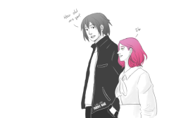 ladywithpurplehair:  AU where sasuke blushes to his ears