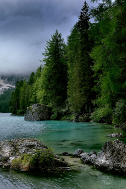 forest-nation:  a green lake in the Dolomites by Marcello Machelli 