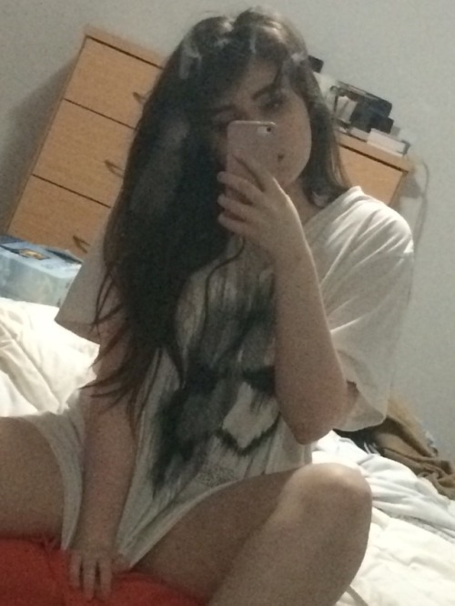 sweetlilcrybaby: quite possibly the cutest picture of me ive ever taken (18+)