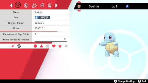 My two most recent shiny sons. Squirtle – 75 eggs (MM & Shiny Charm)Rowlet – 298 egg