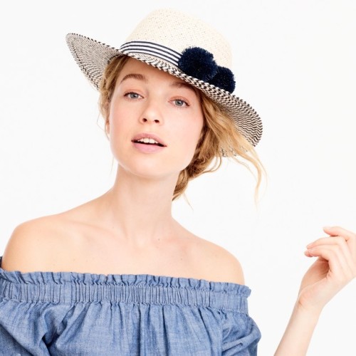 Fonte Pop Sugar - Hinge Straw Boater Hat | Cute Summer Hats 2017 | POPSUGAR Fashion Photo 13 - J.Cre