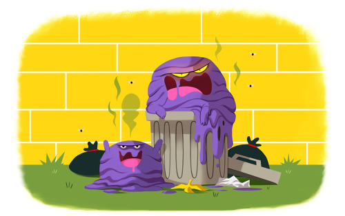 julesdrawz: 88-89 Grimer &amp; Muk