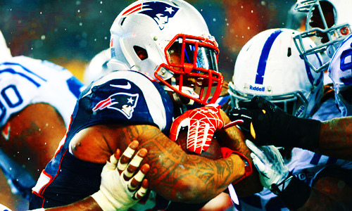lolpats:  Get on board or get out the way of these Patriots! pottsisstarksheart:  The Patriots’ 6 rushing TDs tonight rank 2nd in NFL postseason history [x] 