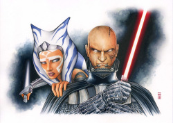 togrutas:  Anakin and Ahsoka - REBELS by