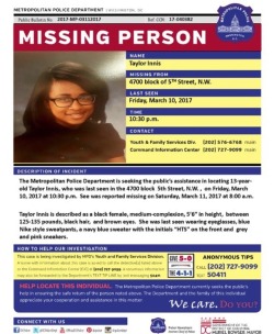weavemama: Over the past few days, a lot of black girls have gone missing around the Washington D.C area.  64,000 black women and girls are currently missing in the U.S. Unfortunately, the media is doing a very poor job at reporting this. When I looked