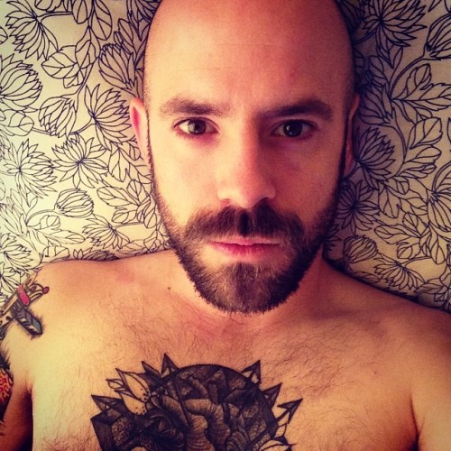 beardsftw:  tomrhussey:  Should be out of bed by now. #me #beard #tattoo  [[ Follow BeardsFTW! | Tumblr | Facebook ]]