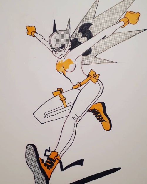 A little Bat Girl to be back in the game . . #batgirl #batman #dccomics #characterdesign #doodle #su