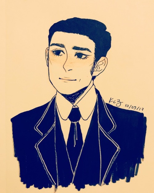 kaachiiin:

Inktober Day 5: a Very Bad™ drawing of William Murdoch but it’s all I’ve got for today #eyy nice!!  #kudos for doing inktober in the first place man  #i cant imagine drawing something grand everyday  #and managing to make each one special and look good?? sounds impossible  #but anyway great job with this!  #ya really nailed it #reblog#murdoch mysteries#art attack