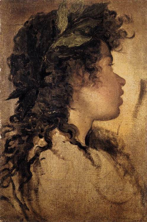 artist-diego-velazquez: Study for the head of Apollo, 1630, Diego VelázquezMedium: oil,canvas