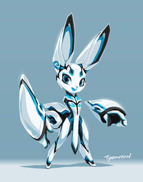 Cloud White Version 5My floating arm rabbit android boy got a version bump! The old version 4 is als