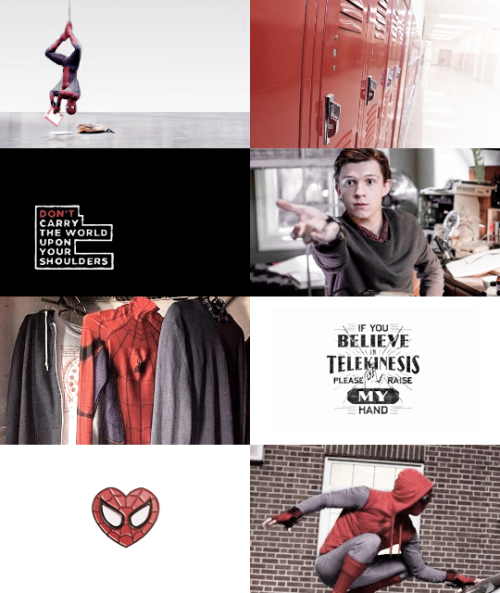 wondcrwomans:» Have no fear! Spidey is here!aesthetic asks:• send me a fandom/character/etc. and i’l