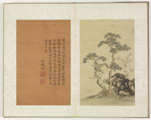 Album of calligraphies and paintings   Writing and Pictures of Qian Chasan