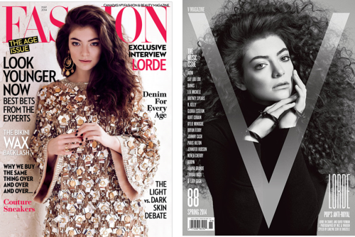 arabellesicardi:white-teeth-tom:Lorde + Magazine Covers“The stuff [clothing] that I feel comfortable