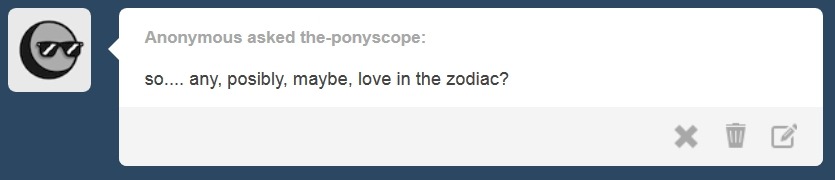 the-ponyscope:  Happy Valentines Day everyone! Even though Libra and I aren’t a