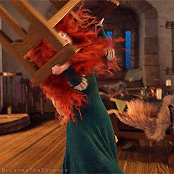 briannathestrange:  in which merida is the embodiment of (╯°□°)╯︵ ┻━┻  GAAAAAHHHH!! *flips table* 
