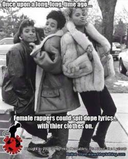 fat-ass-turns-to-flab:  onyourtongue:  And they’re still spitting dope lyrics with clothes off. Just because some choose the latter it doesn’t make them any less great of a rapper/person. Who keeps making these silly memes trying to police black women?