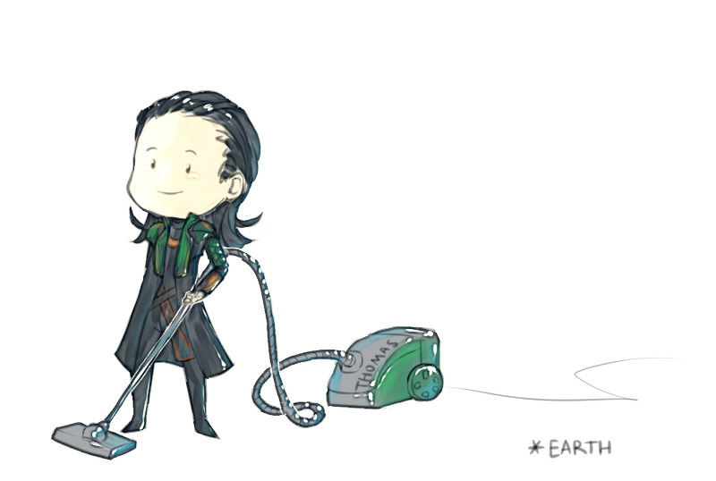 2earth2:    Someone said that at this moment Loki looks like he is vacuuming :D