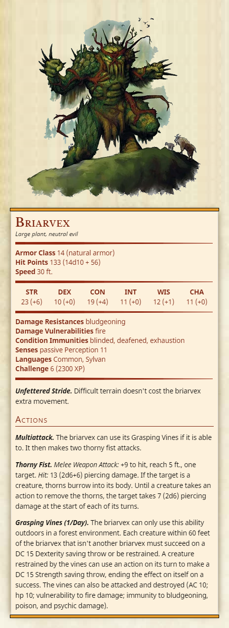 tomb of annihilation monster stats