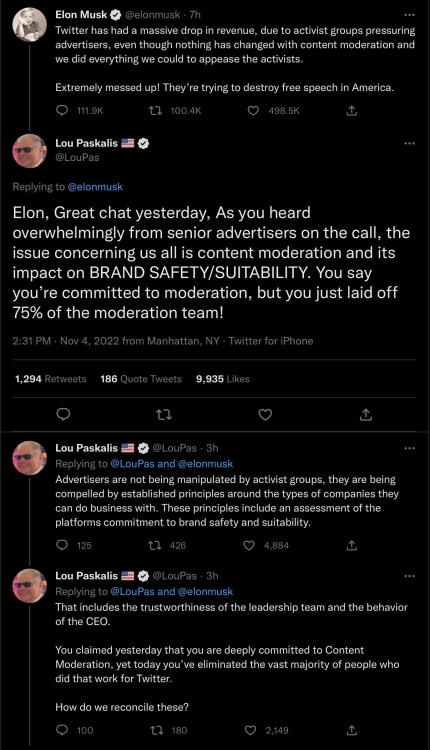 wilwheaton:President and COO of MMA, a marketing trade association, explains to Elon why advertisers are leaving and it’s NOT activist pressure.Oh, and then this happened: