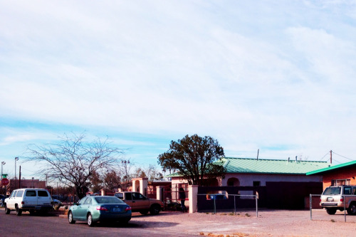 We have a roof and it is green.