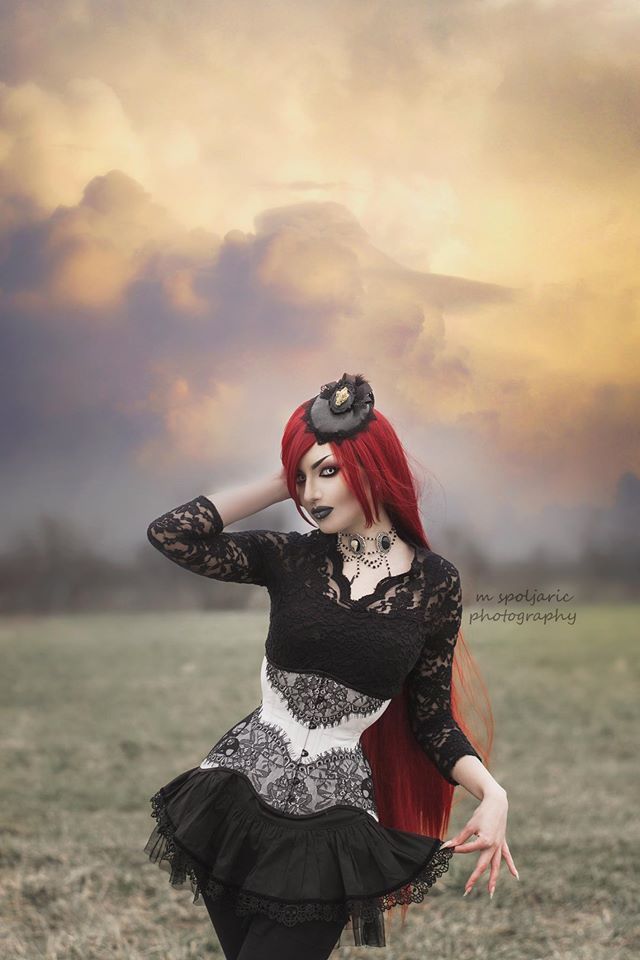 gothicandamazing:
“  Model: Obsidian Kerttu
Corset and necklace: Aranea Black
Skull hat: My Lovely Boutique
Wig: Black Candy Fashion
Photo: Martina Špoljarić photography
Welcome to Gothic and Amazing |www.gothicandamazing.org
”