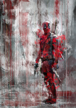 wisesnail:  This Deadpool speed painting