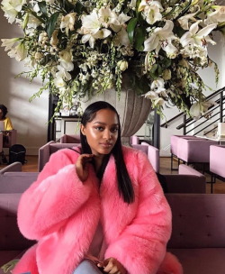 priiincessaurum:  I feel like a PINK PRINCE$$ in my Faux Fur coat from SHOPPINKPLASTIC.COM 