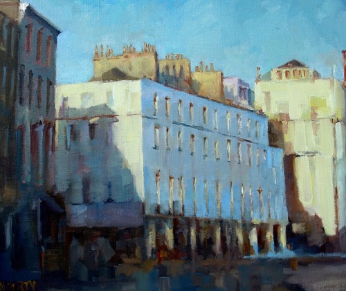 Carole Rafferty (British-American, b. UK, based CA, USA) - London, SW1  Paintings: Oil on Canvas