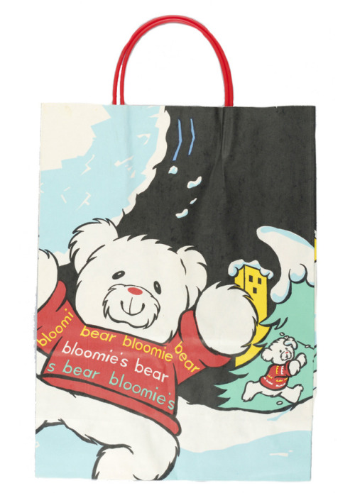 Christmas Shopping Bags by Bloomingdale’s New York, 1980s. 1/ Illustration Charles Saxon, no date. 2