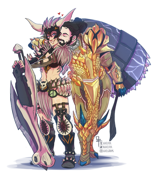 gaelfox:❤The Couple That Slays together, Stays Together❤ With a little step-by-step process of how I