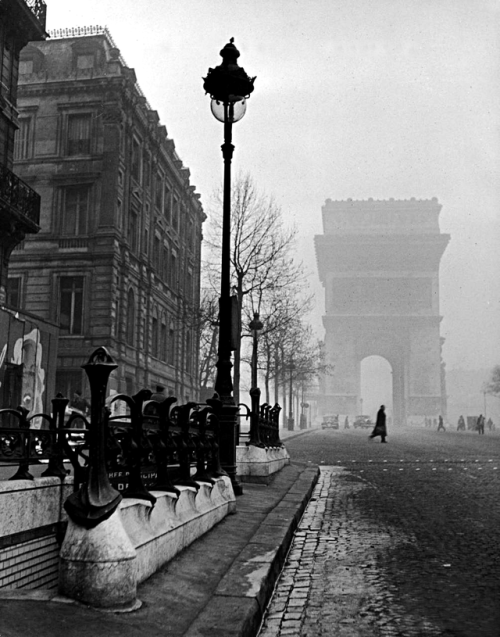  Arc de Triomphe and the subway station. Paris, 1946 by  Ed Clark 