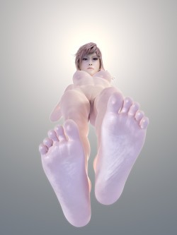 importantearthquakehottub: Tried to make some normal textures for feet for perhaps future works where the soles will be more visible. It didn’t came out as I wanted, but still better than smooth skin when there should be wrinkles. Well, not the whole
