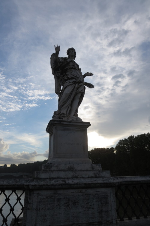 crystallyn14:A few of Bernini’s magnificent angels that line Rome’s Ponte St. Angelo. Wikipedia has 