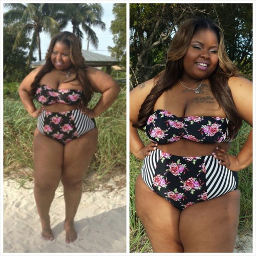 kaila-baila:  afatgirlsblues:  When they ask me what i wear the beach…….A TWO PIECE DUHHHHH what you thought? 😂😂😂  So cute! 😆 😊