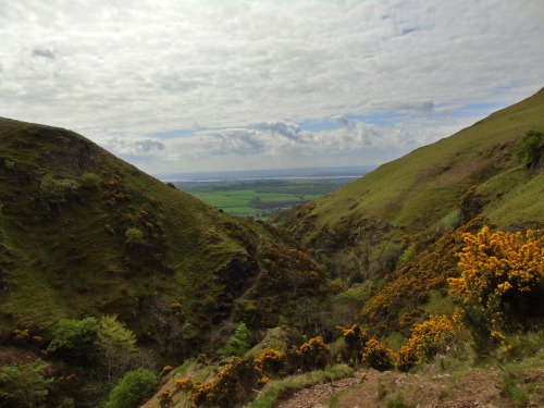 Hill walk in the Ochils from  Tillicoultry.As we leave the burn and it’s waterfalls behin