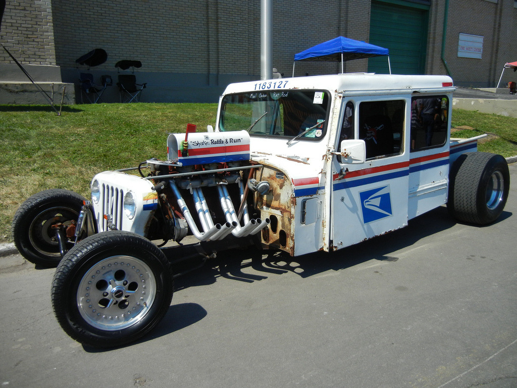 Rad Racer — Jeep Wrangler mail truck rat rod