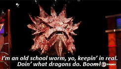grumpybilbo:  Stephen Colbert: Smaug the Impenetrable, thank you for being here.