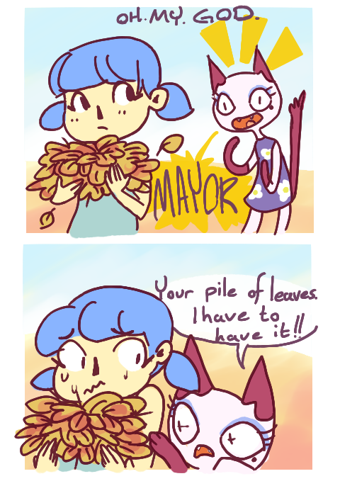 zzazu:  Olivia was REALLY excited about my pile of leaves the other day. 