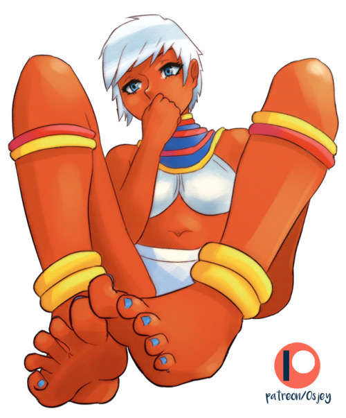 Elena from Street Fighter.If this picture does well imma add a background and a cum version. I do ha