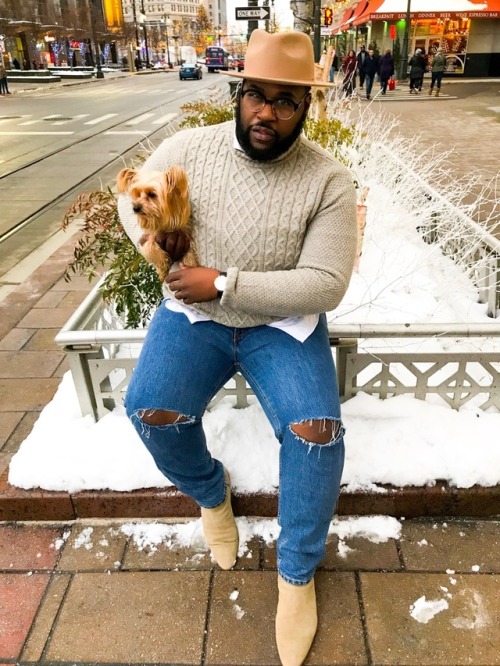 |Style Inspiration| Who’s Cuter…Me or the dog? LoLGet styled by The Big Fashion Guy Email for Dire