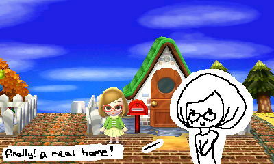animalcrossingus:  a-postgirl-in-a-new-town:  &ldquo;Finally! A real home!&rdquo;