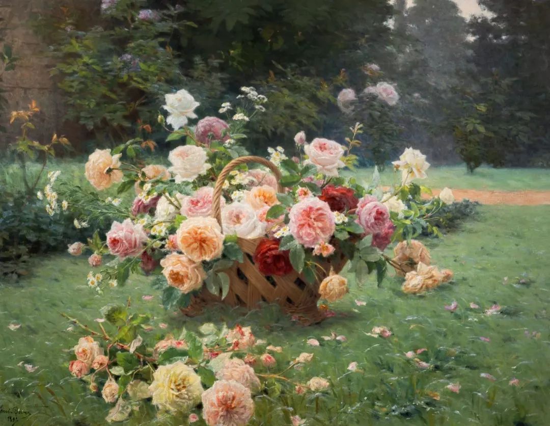antoniettabrandeisova:
“Henri Biva (French, 1848–1929
Panier de roses, c. 1892.
oil on canvas
121 x 161 cm.
”