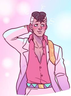 Ask-Okuyasu-Nijimura:(( This Smol Boy Is Not Used To Big Parties, Someone Put Him