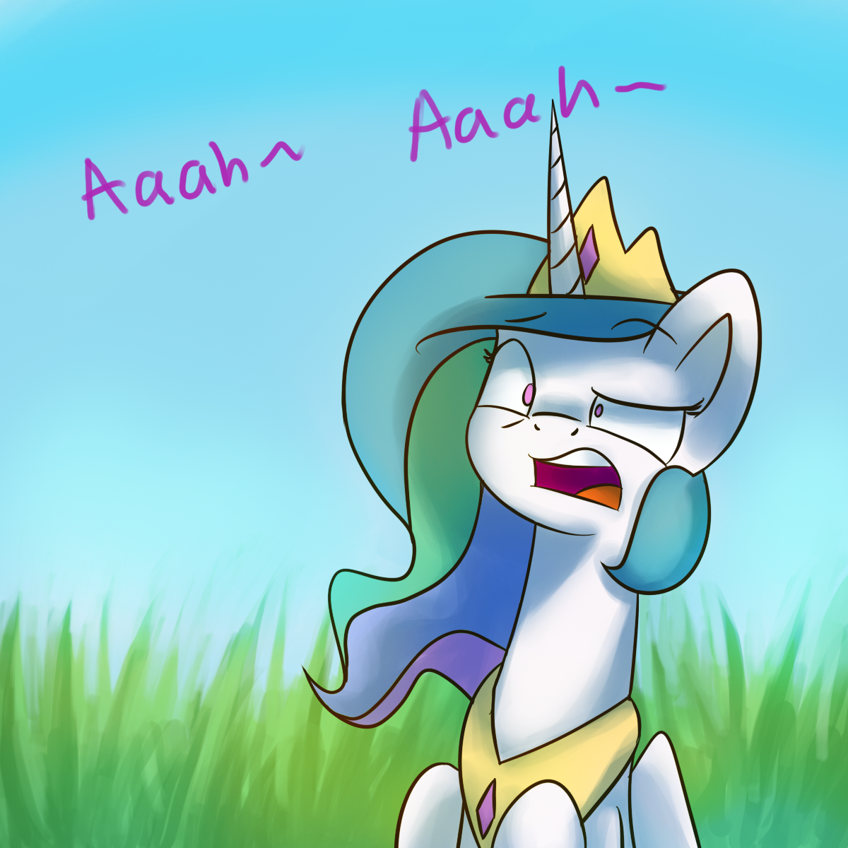 asksunshineandmoonbeams:  Celestia: *sniff* Hay fever too…Luna: …  XD