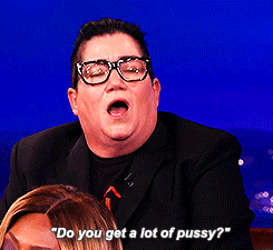 jasonapham:  Lea DeLaria on meeting Jason Biggs for the first time (x)   I honestly doubt Lea Dalaria gets any pussy