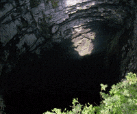 England: *on A Cliff Looking Down At A Cave Below* How Deep Do You Think It Goes?