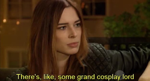 idontsharemyserkets:  cosplaycraze:  bluedogeyes:  Heroes of Cosplay - 01x02 - Emerald City Chloe Dykstra from Just Cos at Nerdist Channel  I really hope she’s in more episodes, Chloe’s the only one worth watching this for.  Wow.  I like her, jessie