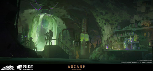 art-of-arcane:ARCANE | Singed’s Lab 3D Environment | Florian Pasquier